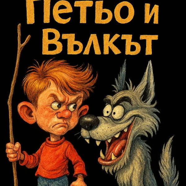 Плакат: ПЕТЬО И ВЪЛКЪТ