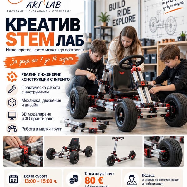 Плакат: КРЕАТИВ STEM ЛАБ