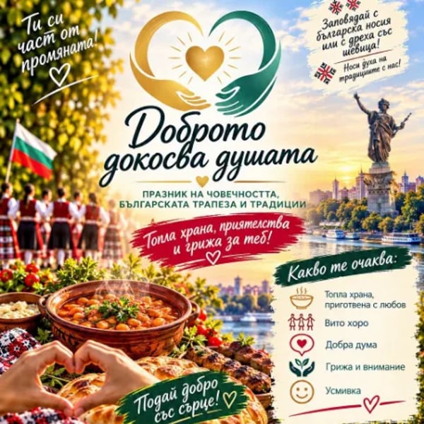 Плакат: Доброто докосва душата