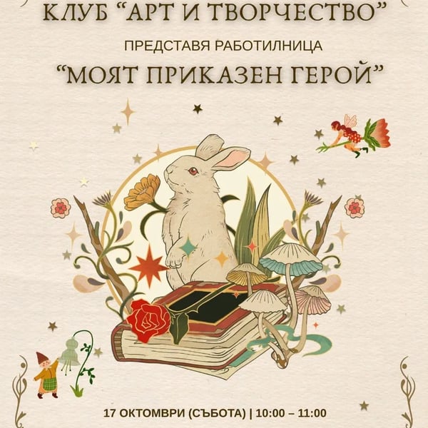 Плакат: Работилница “Моят приказен герой”