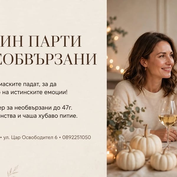 Плакат: Хелуин парти за необвързани