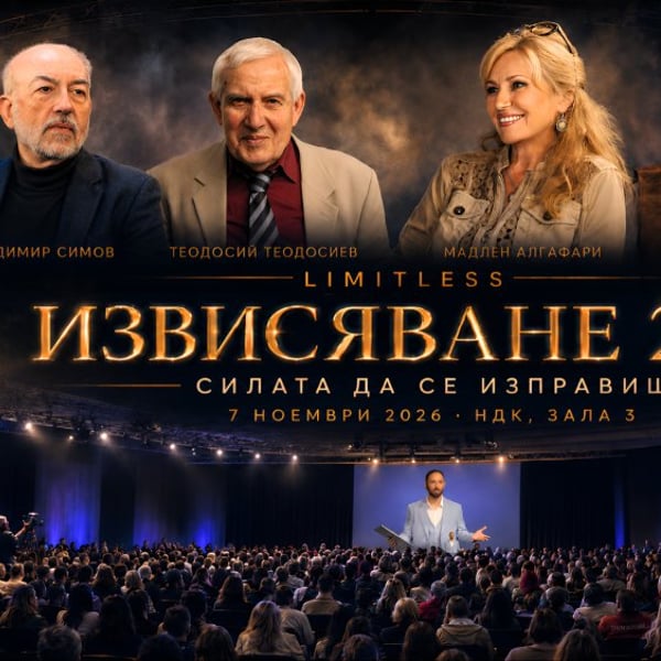 Плакат: ИЗВИСЯВАНЕ 2026: СИЛАТА ДА СЕ ИЗПРАВИШ