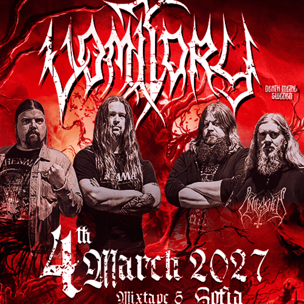 Плакат: Vomitory live in Sofia