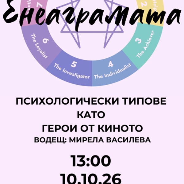 Плакат: Енеаграмата - Психологически типове като герои от киното