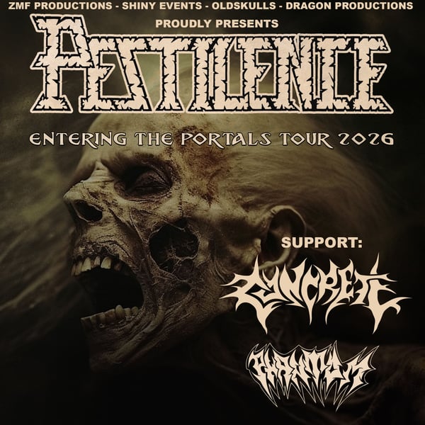 Плакат: PESTILENCE - Първо хедлайнерско шоу в България