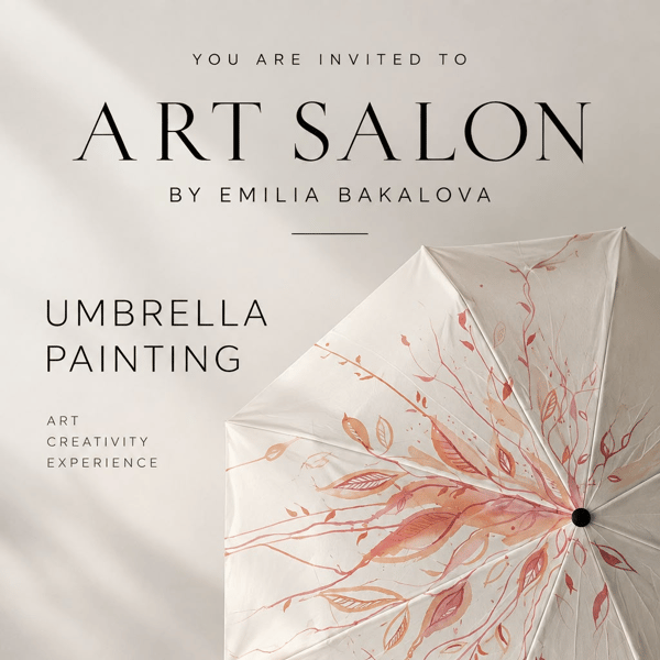 Плакат: Umbrella Painting / ART SALON : Нарисувай своя арт чадър