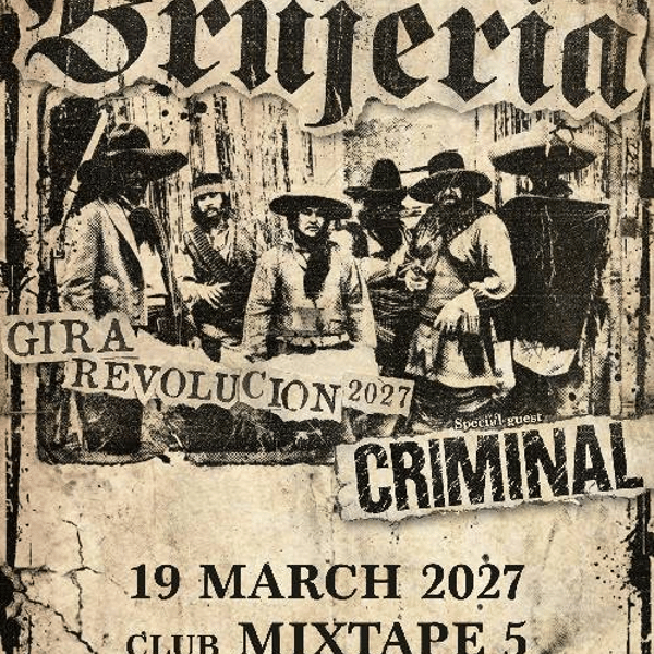 Плакат: BRUJERIA & CRIMINAL live in Sofia