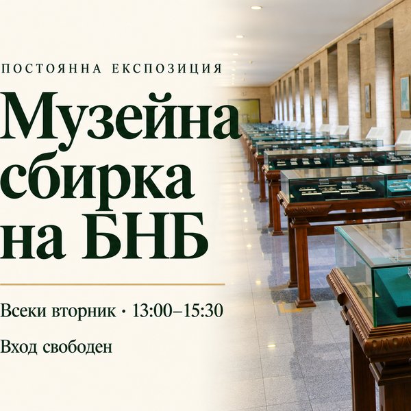 Плакат: Музейна сбирка на БНБ