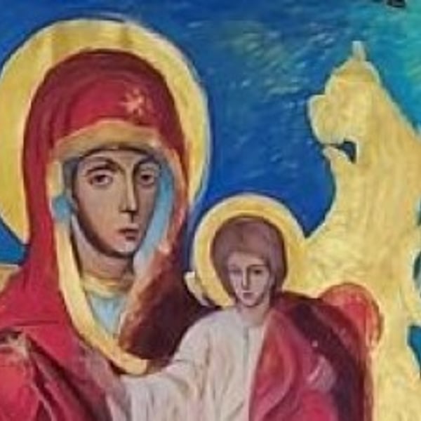 Плакат: „Исихия“ - образи на тишина и духовно съзерцание от художничката Катерина Кацарова