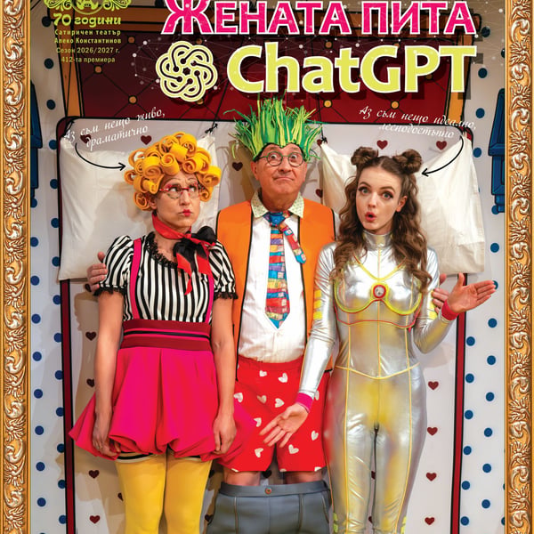Плакат: Жената пита ChatGPT