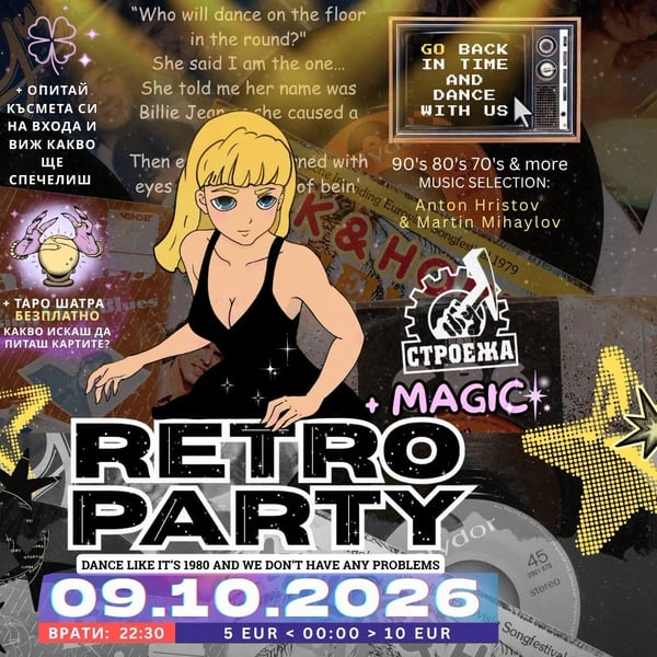 Плакат: Retro party