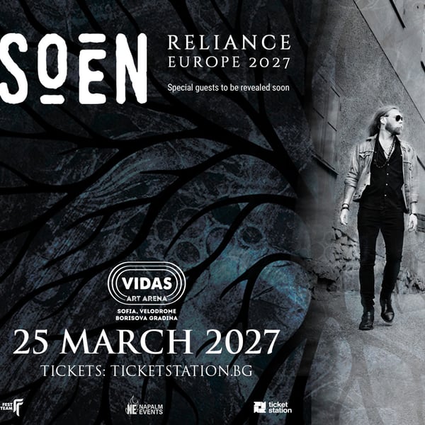 Плакат: SOEN @ Vidas Art Arena, 25.03.2027