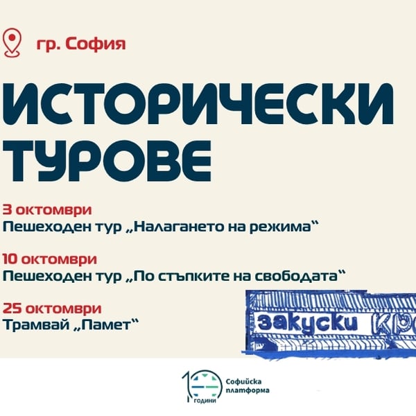 Плакат: Исторически трамвай „Памет“