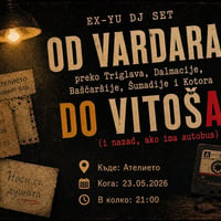 Плакат: EX-YU ĐJ ПАРТY в Ателието