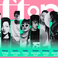 Плакат: Weekend Night Grooves on the Roof: July Edition🌴🌃