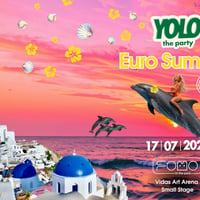 Плакат: 17.07 YOLO the pool party: Euro Summer | FOMO the park @ Vidas Art Arena