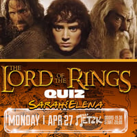 Плакат: LORD OF THE RINGS QUIZ - Бар Петък - 27.04.2026