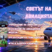 Плакат: Интерактивно изложение „Светът на авиацията“ в Nexus Space