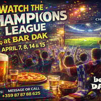 Плакат: ⚽🍻 Champions League  1/4 final🍻