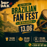 Плакат: 🇧🇷 ⚽Brazilian Fan Fest 🇧🇷