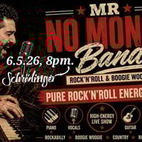 Плакат: MR. NO MONEY BAND- 🔥Hot '50ies Music from ITALY🇮🇹