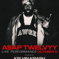 Плакат: A$AP TWELVYY & KELVIN KRASH @ CLWD SPACE