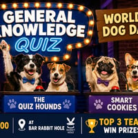 Плакат: General Knowledge Quiz - World Dog Day 26.08 EN+BG