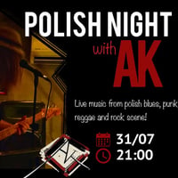 Плакат: 🇵🇱 Polish night 🇵🇱 @BarDak 31/07/2026
