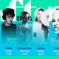 Плакат: Weekend Night Grooves on the roof: September edition🍂