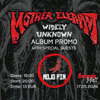 Плакат: Mother Elephant "Widely Unknown" Album Promo + Mojo Pin