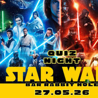 Плакат: STAR WARS TRIVIA NIGHT EN + BG 27.05 - МЕЖДУЗВЕЗДНИ ВОЙНИ