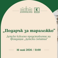 Плакат: "Подарък за Таралежко" - детско куклено представление на Фондация "Детски събития"