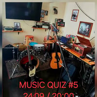 Плакат: Music Quiz #5 --- 24.09.2026 --- 20:00 --- Rebels Club