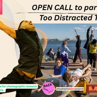 Плакат: Too Distracted To Dance - dance-theater as public art labоratory with Adam Kerbel (US)