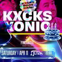 Плакат: KXCKS BIRTHDAY BASH x XONIC - Бар Петък - 11.04.2026