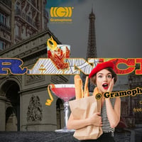 Плакат: Vibe Passport: Off To FRANCE! /@ Gramophone Garden/