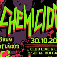 Плакат: CHEMICIDE (CR) + UNENDING FURY (NMK) + MASS CONFUSION live in Live & Loud, Sofia (BG)