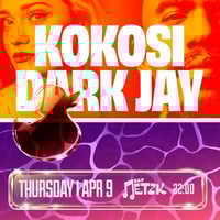 Плакат: KOKOSI x DARK JAY - Бар Петък - 09.04.2026
