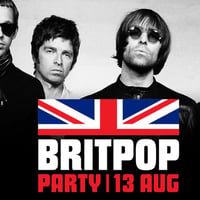 Плакат: BRITPOP PARTY @ МАЙМУНАРНИКА | вход свободен