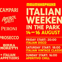Плакат: 🇮🇹 ITALIAN WEEKEND IN THE PARK @ МАЙМУНАРНИКА | ВХОД СВОБОДЕН