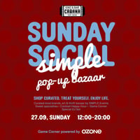 Плакат: Sunday Social by SIMPLE | 27.09 @ Kino Cabana
