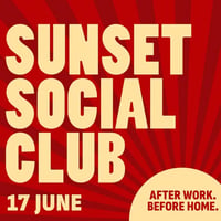 Плакат: Sunset Social Club | 17 юни @ Маймунарника | Вход свободен