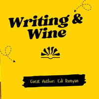 Плакат: Writing & Wine by Candlelight – English Edition at Le Soleil 🕯️🍷✍️