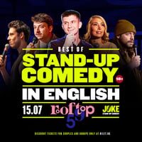 Плакат: Best of Stand-up Comedy IN ENGLISH at Rooftop 59 // JULY 15th