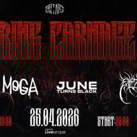 Плакат: SPRING CARNAGE 2026 with MOGA, Enezothe, Self Doomed & June Turns Black (RO) / Mixtape 5 / 25.04