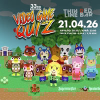 Плакат: Куиз за видео игри #33 / Video Game Quiz @ Бар "Тънка Червена Линия"