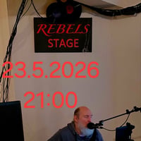 Плакат: ПЕЙ С ПРИЯТЕЛИ --- 23.5./ 21:00 --- СИМЕОН ГЕРМАНОВ --- REBELS CLUB