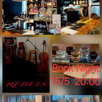 Плакат: Rebels Rock Night - 15.05.2026 - Rebels Club - вечер с музика от бара