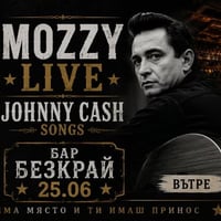 Плакат: Johnny Cash Songs ..with Mozzy // Live at Bezkrai // 25.06