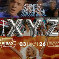 Плакат: 03.07 XYZ Open Season: OUTDOOR EDITION, ALL AGES | FRIDAY @ FOMO in the park (Vidas Art Arena)
